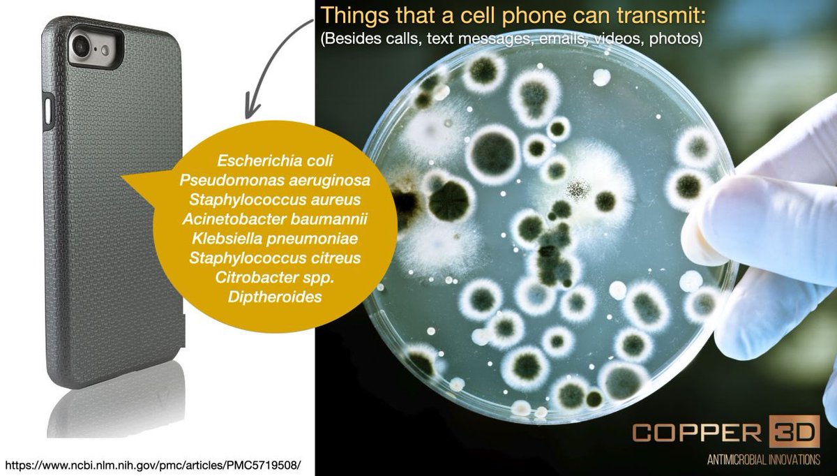 Copper3D_Global's tweet photo. Use your cellphone to transmit data, NO GERMS! 📱❌🦠 #MDcase #MDflex #Antimicrobial3DPrinting https://t.co/KJD9sarGey