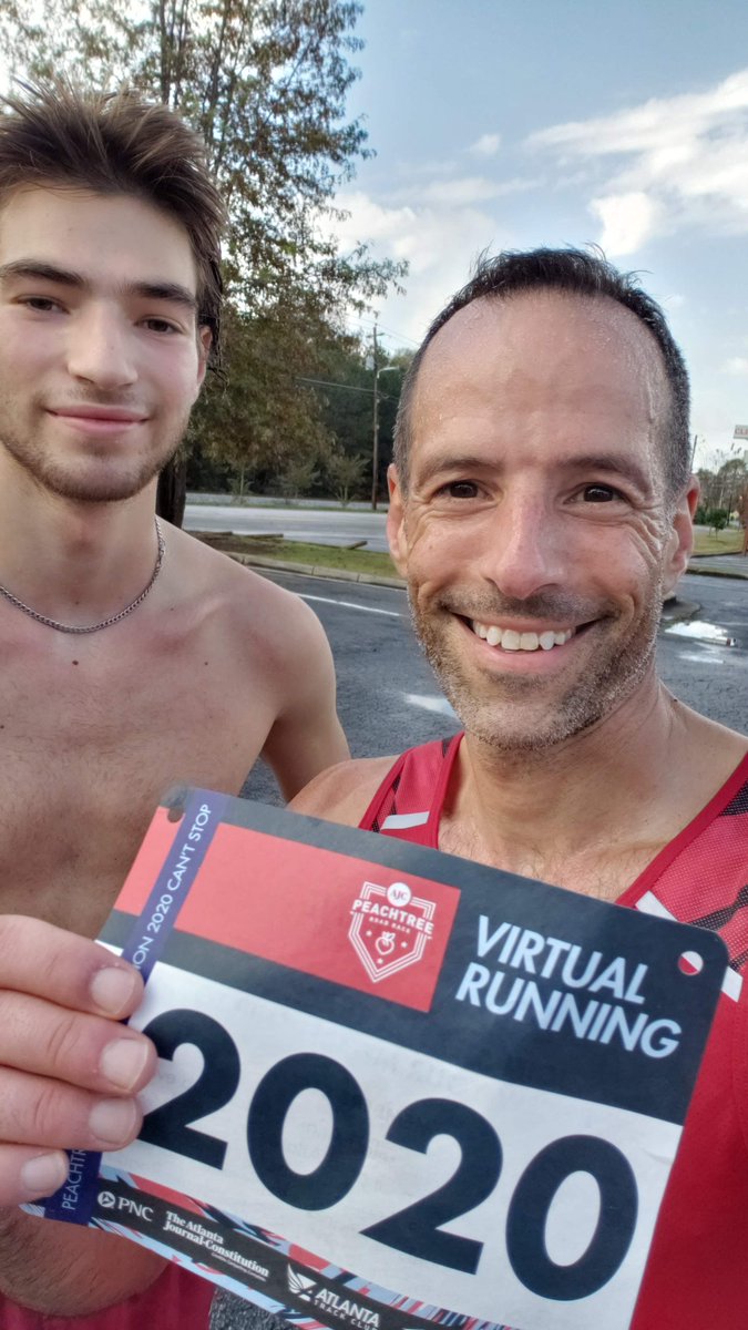 FredCampagna's tweet photo. A fun Virtual #ACJPRR this morning, even though it wasn't quite how I pictured it when I moved to Atlanta a year ago! I was thankful to have company, and yes, it was plenty warm enough for no shirt! https://t.co/YKv9YgPpe4