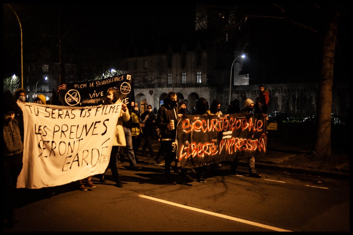 NajjarNoore's tweet photo. 26.11 Rassemblement ce soir à #Quimper contre la #LoiSecuriteGlobale #PPLSecuriteGlobale https://t.co/4gl5CL0a8e