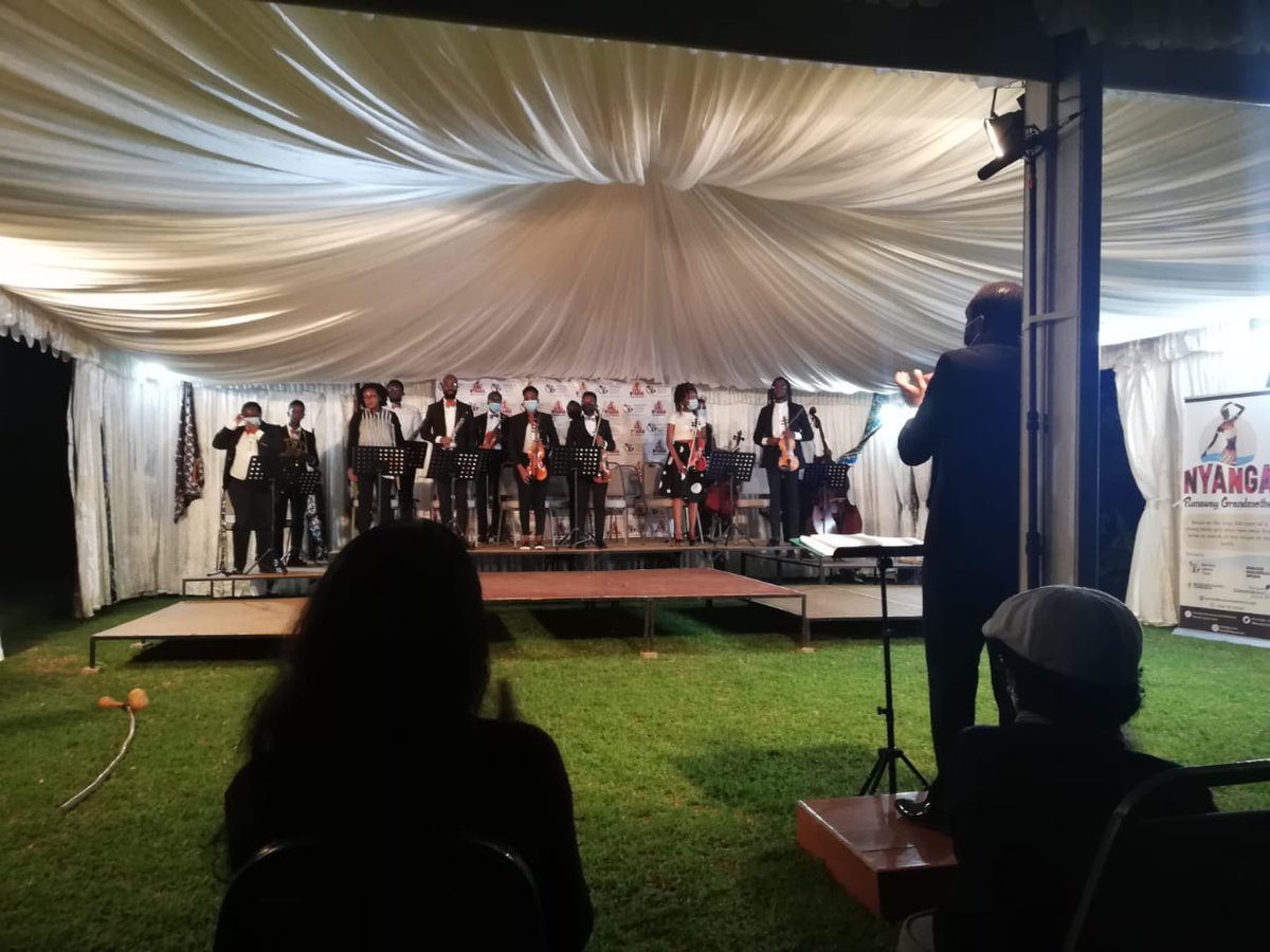IgniteAfrika's tweet photo. The orchestra for the Nyanga runway grandmother production. What an evening as we staged the excerpts of this opera @ForumCivHubESA @britishcou @AmazingKisumu https://t.co/BGEmOWaclb
