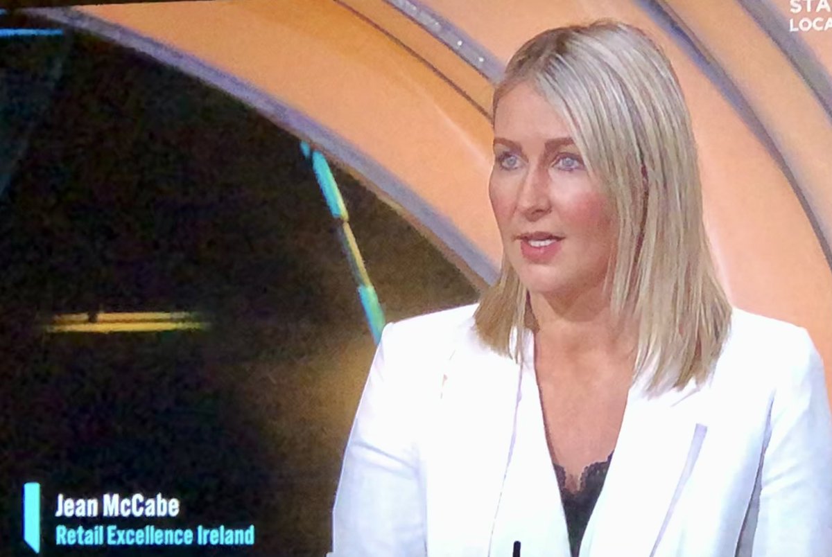 RetailExIreland's tweet photo. Some great common sense from Our Deputy Chair Jean McCabe @Willowdotie on #TonightVMTV - retail has proven a safe environment and allowing the Hospitality sector reopen will add to a safe shopping experience across our towns and cities. https://t.co/rH5epTcq2o