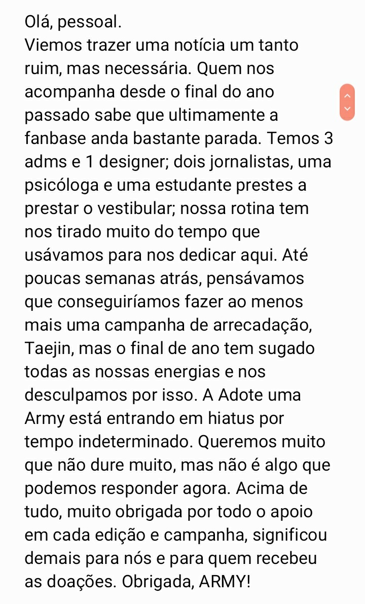 adoteumaarmy's tweet photo. 📌 Pronunciamento | HIATUS https://t.co/u8jKctvqs9