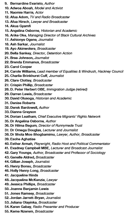 DetentionAction's tweet image. BREAKING - 90 high profile public figures warn of systemic racism @ukhomeoffice &amp;amp; oppose pre-Christmas mass deportation of Black British residents to Jamaica  

They urge companies to decline involvement:
@TUIUK @hifly_airline @my_CWT @evelopair @AirTanker TITAN Airways #Windrush