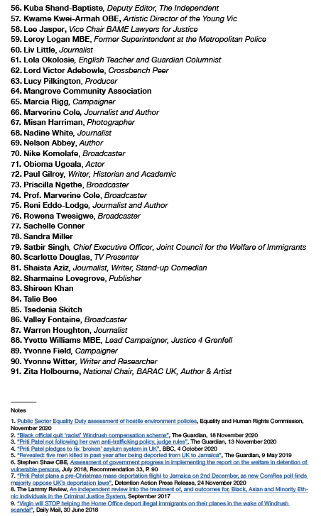 DetentionAction's tweet image. BREAKING - 90 high profile public figures warn of systemic racism @ukhomeoffice &amp;amp; oppose pre-Christmas mass deportation of Black British residents to Jamaica  

They urge companies to decline involvement:
@TUIUK @hifly_airline @my_CWT @evelopair @AirTanker TITAN Airways #Windrush