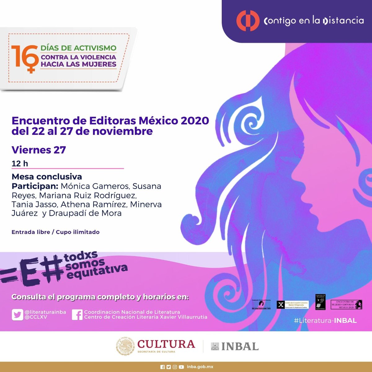 astrolabioed's tweet photo. ¡La última mesa del #EncuentrodeEditorasMéxico2020!
Por las páginas de Facebook Coordinación Nacional de Literatura y Centro de Creación Literaria Xavier Villaurrutia https://t.co/noBJT2Ke47