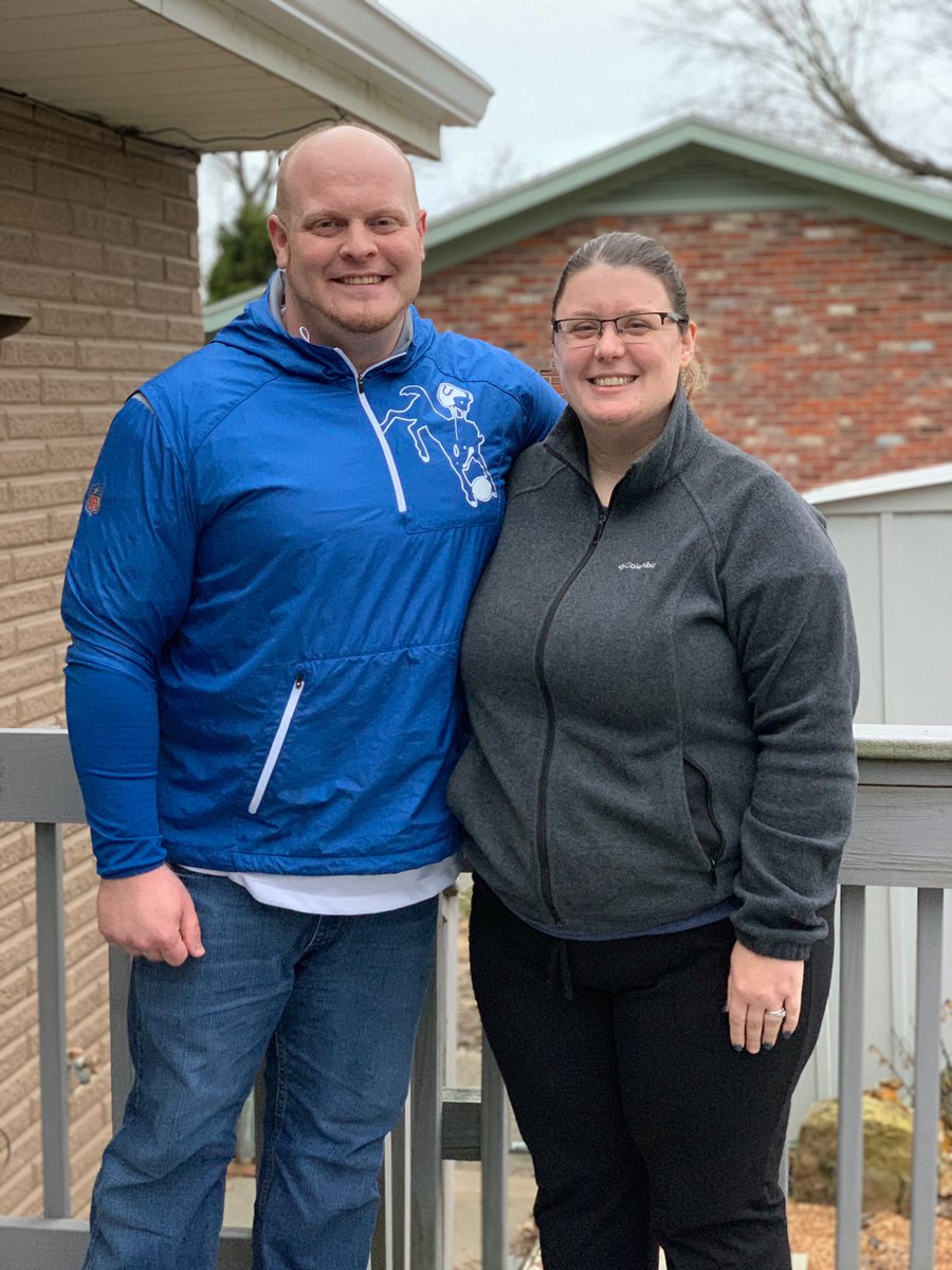 UKIrish18's tweet photo. nothing like thanksgiving with my bride! @michellegrimm30 yes i need a bigger jacket though, but it’s a good problem to have. #powerliftingproblems https://t.co/C1iltMYUme