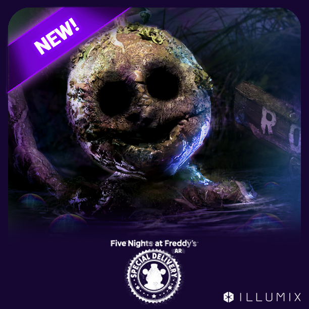 FNAFAROfficial's tweet photo. Swamp Balloon Boy's beyond delighted to have visitors 🎈
He simply can't wait for you to come to the Haunted Forest--but you'll have to find your own way out...

#FNAF #FNAFAR #Illumix #SpecialDelivery #HauntedForest #SwampBalloonBoy #BalloonBoy #cantwait #findyourway #gamedev https://t.co/LL9hBuTCPa