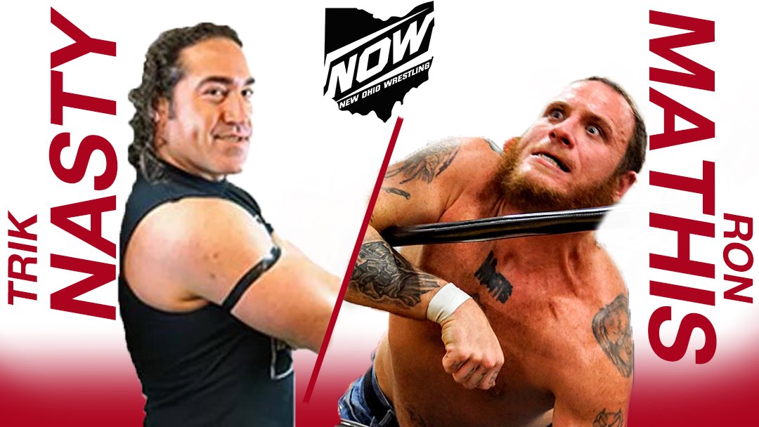 NewOhioWrestlin's tweet photo. Tune into our Facebook tomorrow night, where live at 7pm we go back to #NOW6 where Trik Nasty battled “The White Trash Maniac” @RonMathis13! These two met once before in #NOW at #NOW4, where Mathis picked up the win, but who would find their hand raised at NOW 6? #NOWNationRecap https://t.co/CIumIY5EBk