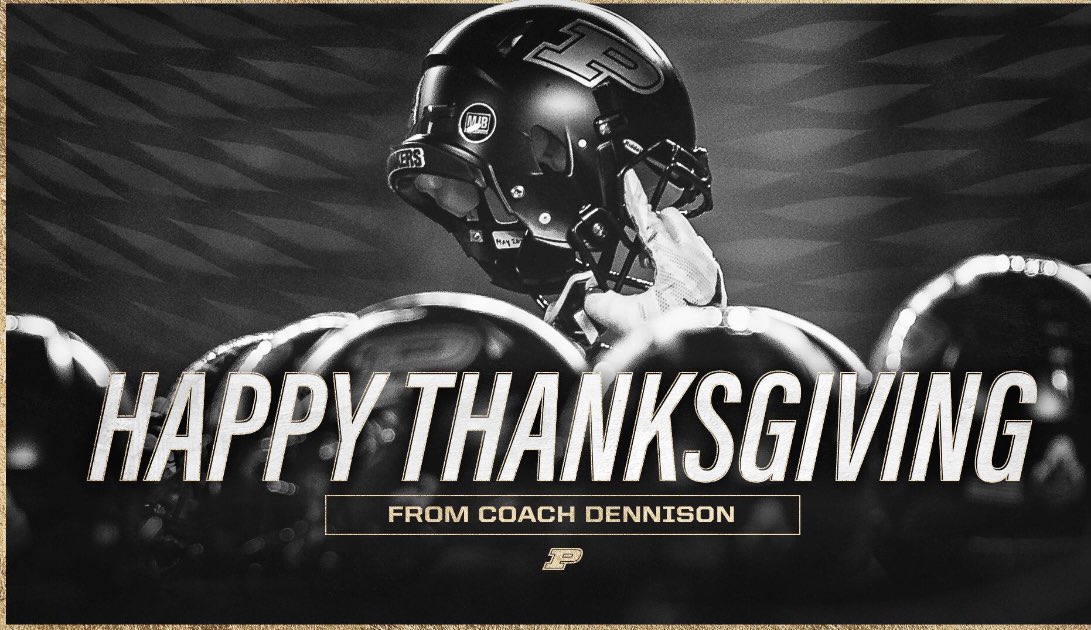 Thank You @CoachNatePurdue #boulerup! For the Thanksgiving Love!