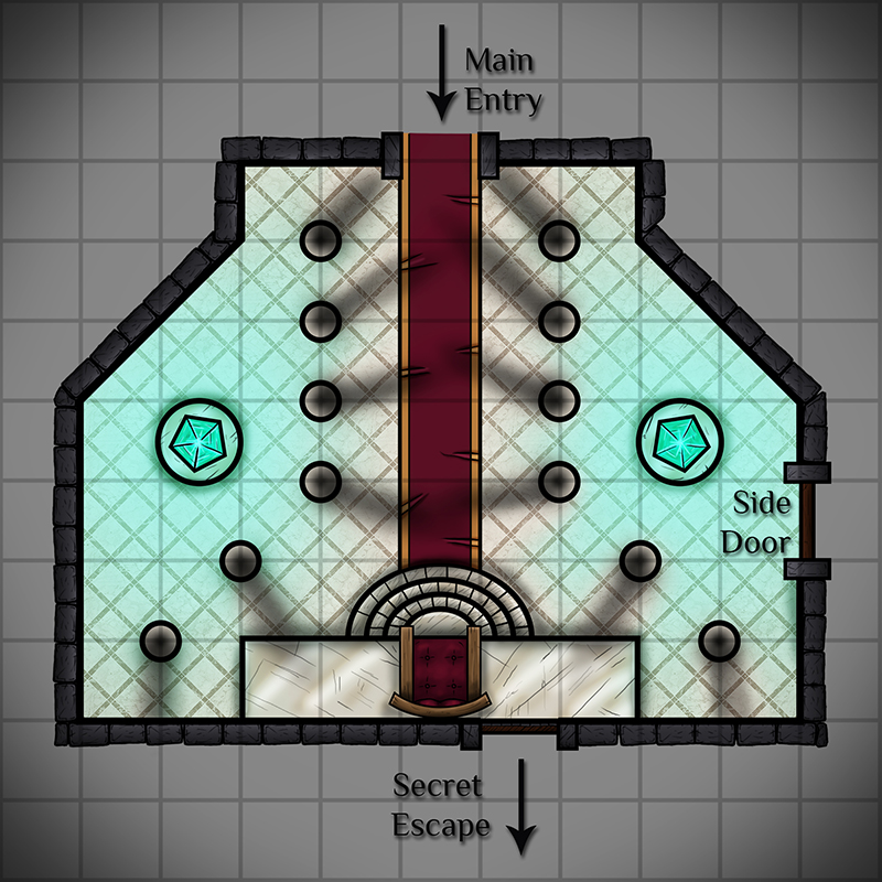 WolfDrakeStudio's tweet photo. Day 26 of Mapvember. Today's prompt was "Throne". I started this one with an idea that was inspired by the Iron Throne from GoT, but after a bit scrapped it and cobbled this throneroom together at the last minute.
#mapvember #mapvember2020 https://t.co/cEwMoJqC3t