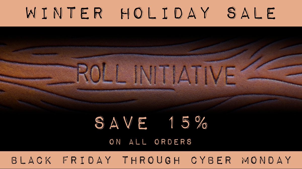 MerchantGreen's tweet image. 15% off of all our products - mimic bags, dice trays, capes, Nerf holsters, even our clearance items - everything we have in the shop!