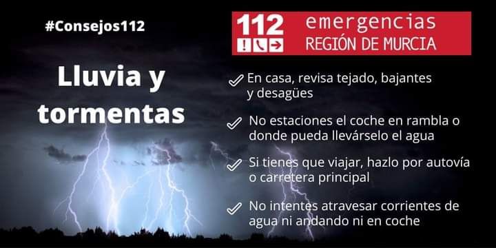 MeteoAltiplano's tweet photo. #FMA ⚠️ #Tormentas #Lluvias ⚡🌧

》》Mucha #precaución ante la previsión de fuertes lluvias y tormentas, especialmente hacia mediodía y últimas horas de la tarde-noche.

@YeclaCapital @AytoYecla @AytoJumilla @spplb_yecla @pciviljumilla @pcivil_yecla https://t.co/JO9uEVplXe