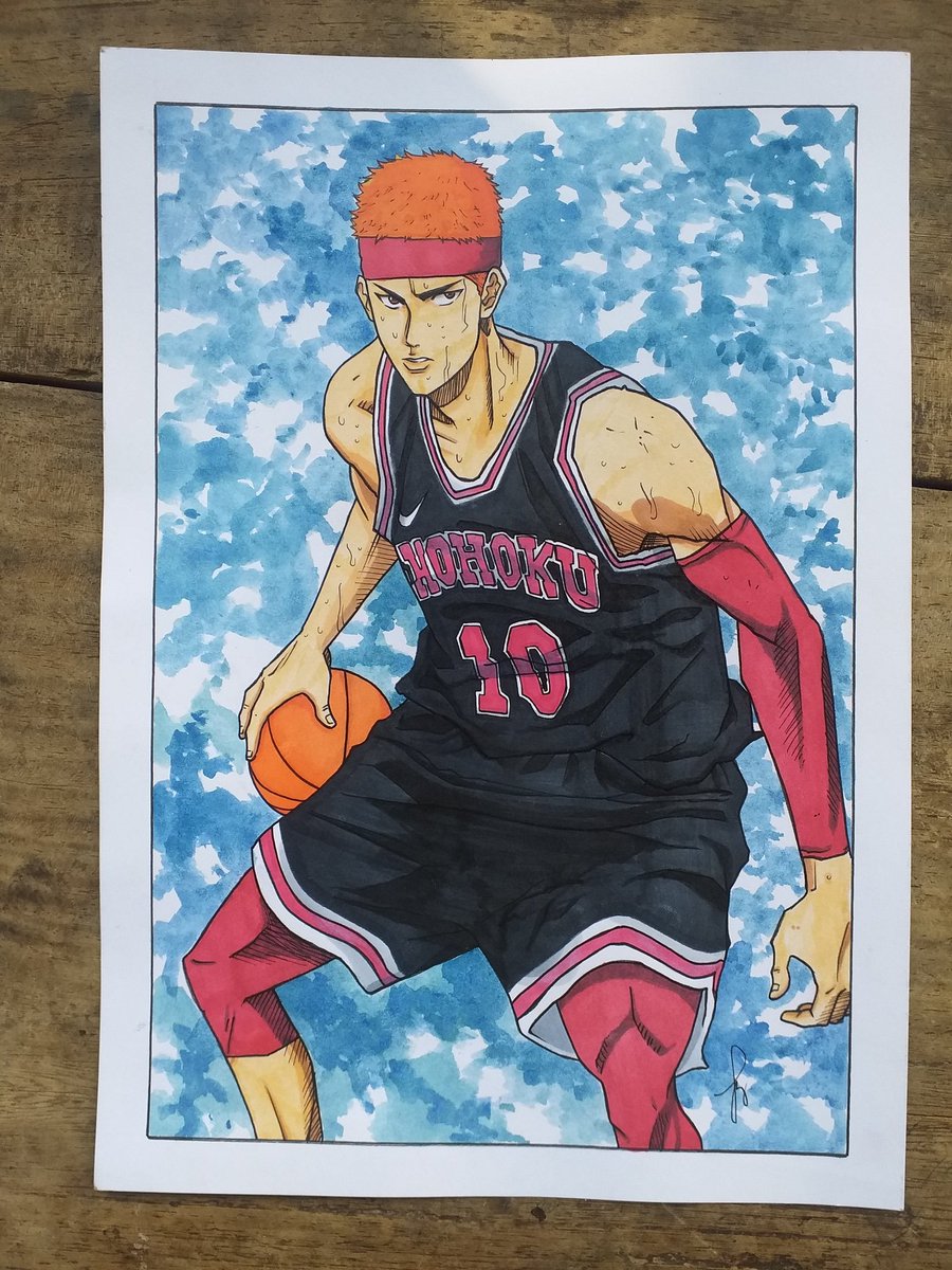 Sakuragi Hanamichi Power Forward, Shohoku High The Self-Proclaimed Genius  and King of Rebounds 11/22/2020 Just tweaked his look a little bit. # SlamDunk #Sakuragi #Hanamichi #Shohoku #tensai #genius #rebound #basketball  #sports #anime #manga #, image size:900x1200