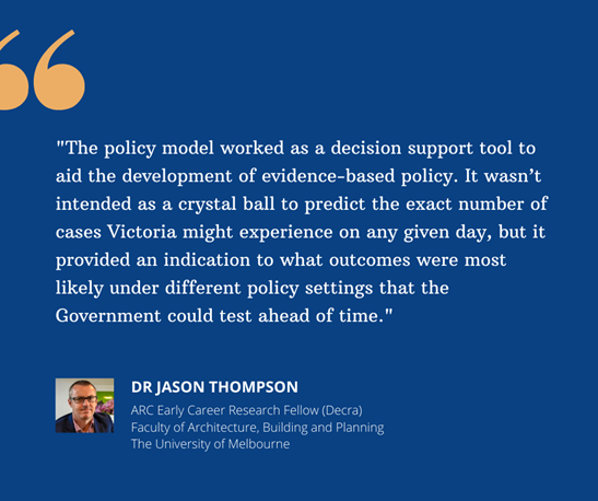 The model then gave an estimate of how  #COVID19 would spread through this simulated scenario.
