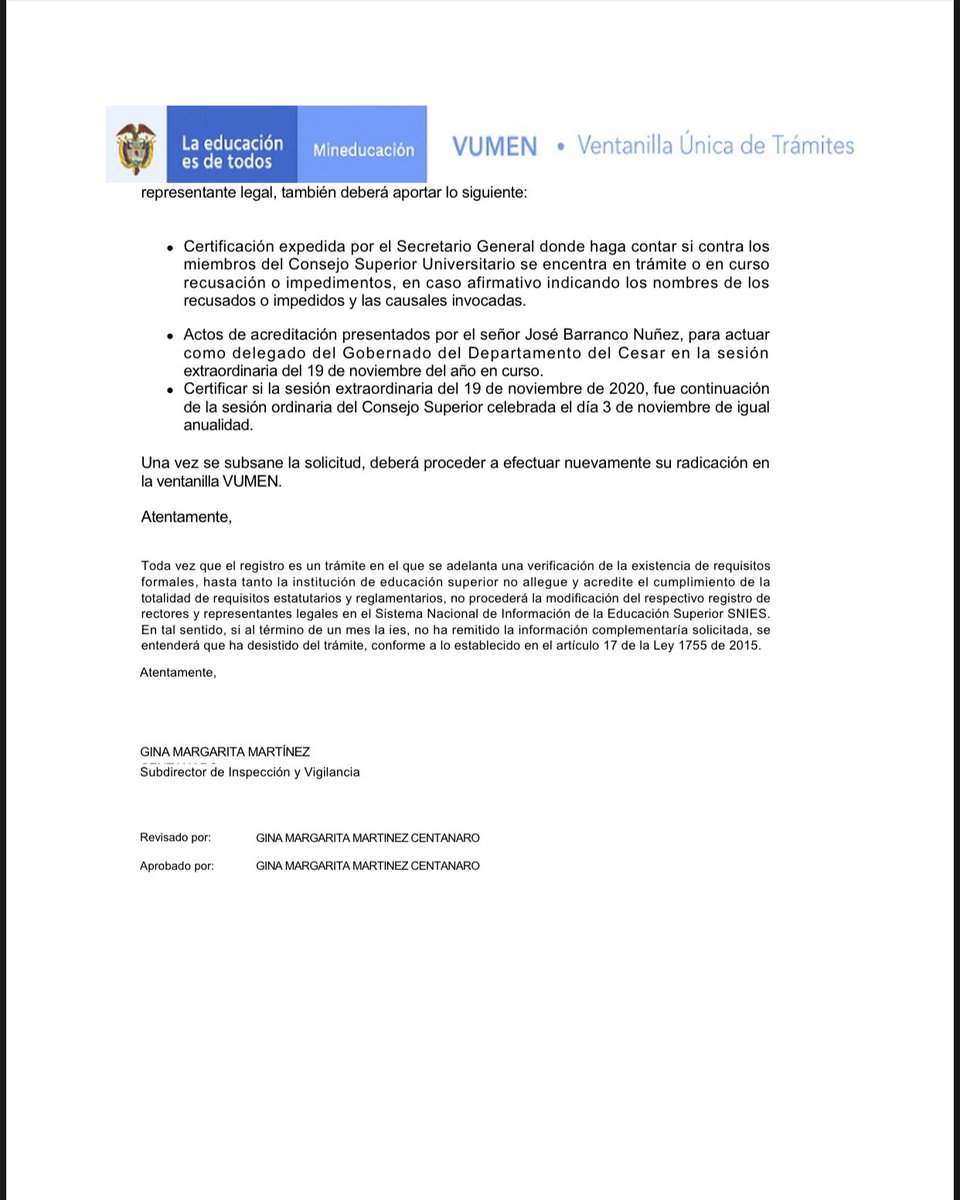 KatiaOspino's tweet photo. El @Mineducacion desconoció oficialmente al “Guaidó vallenato”es decir a José Sierra como rector de la @Unipopularcesar   

Se preguntarán, ¿cómo es posible? #AbroHilo para explicarles. 

1. Lean el comunicado del @Mineducacion que aquí les adjunto  #SigueHilo https://t.co/S8H1A6b75r