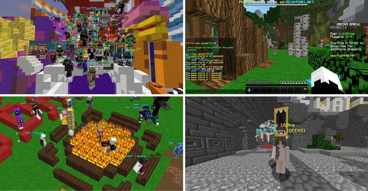 RufflezHypixel's tweet photo. Happy Birthday, bcrn! 🎂🍨🎁 I'll always remember that day when we were both surprised to end up in the same 1v1 game of Arena Brawl 😂 Great to see you in Quake or the Classic Lobby--and thanks for joining some parties this year ❤️ Hope you have a splendid day! 🎉 https://t.co/BeigquN14G