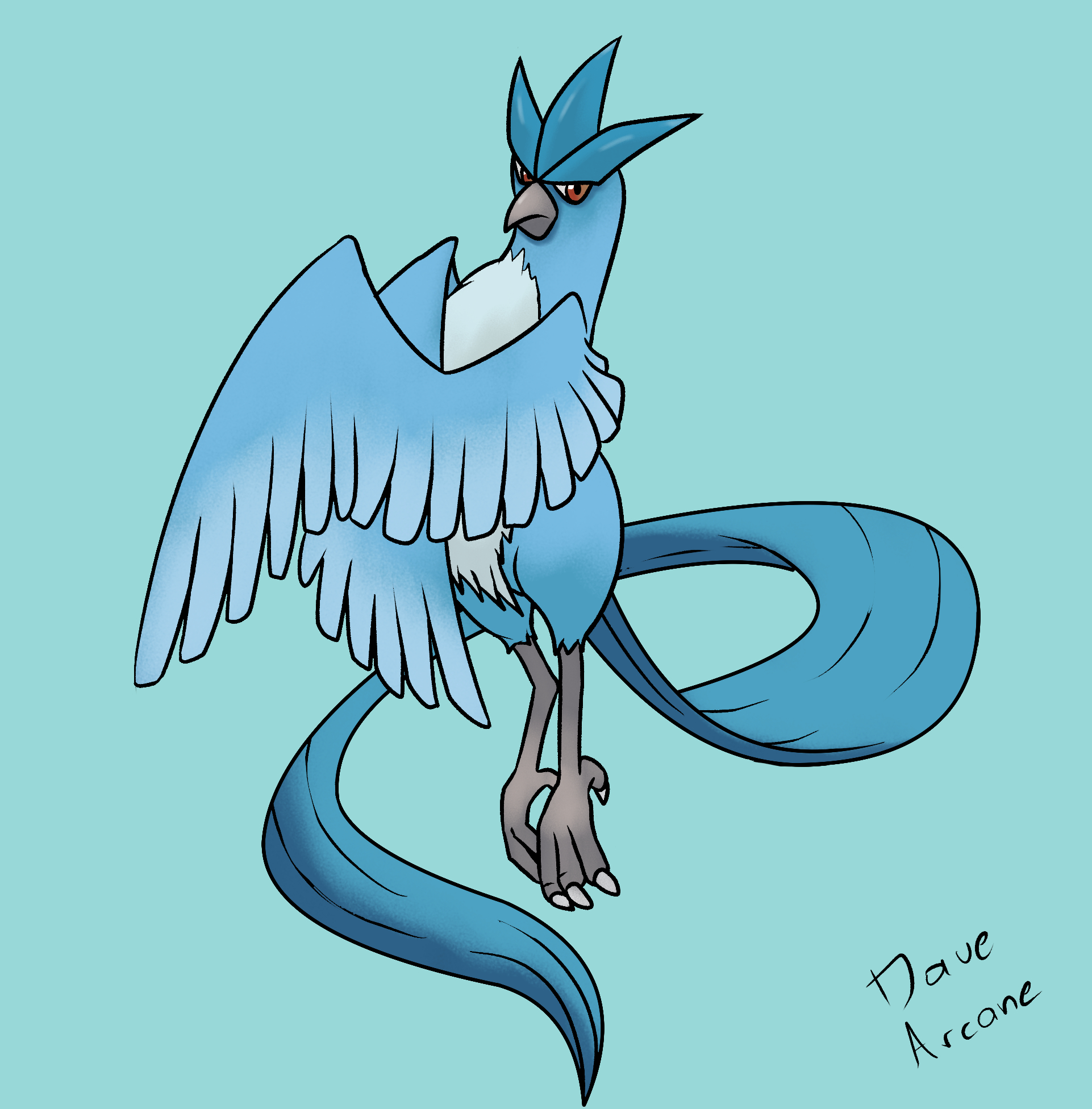 How to draw Articuno (Galarian Form)