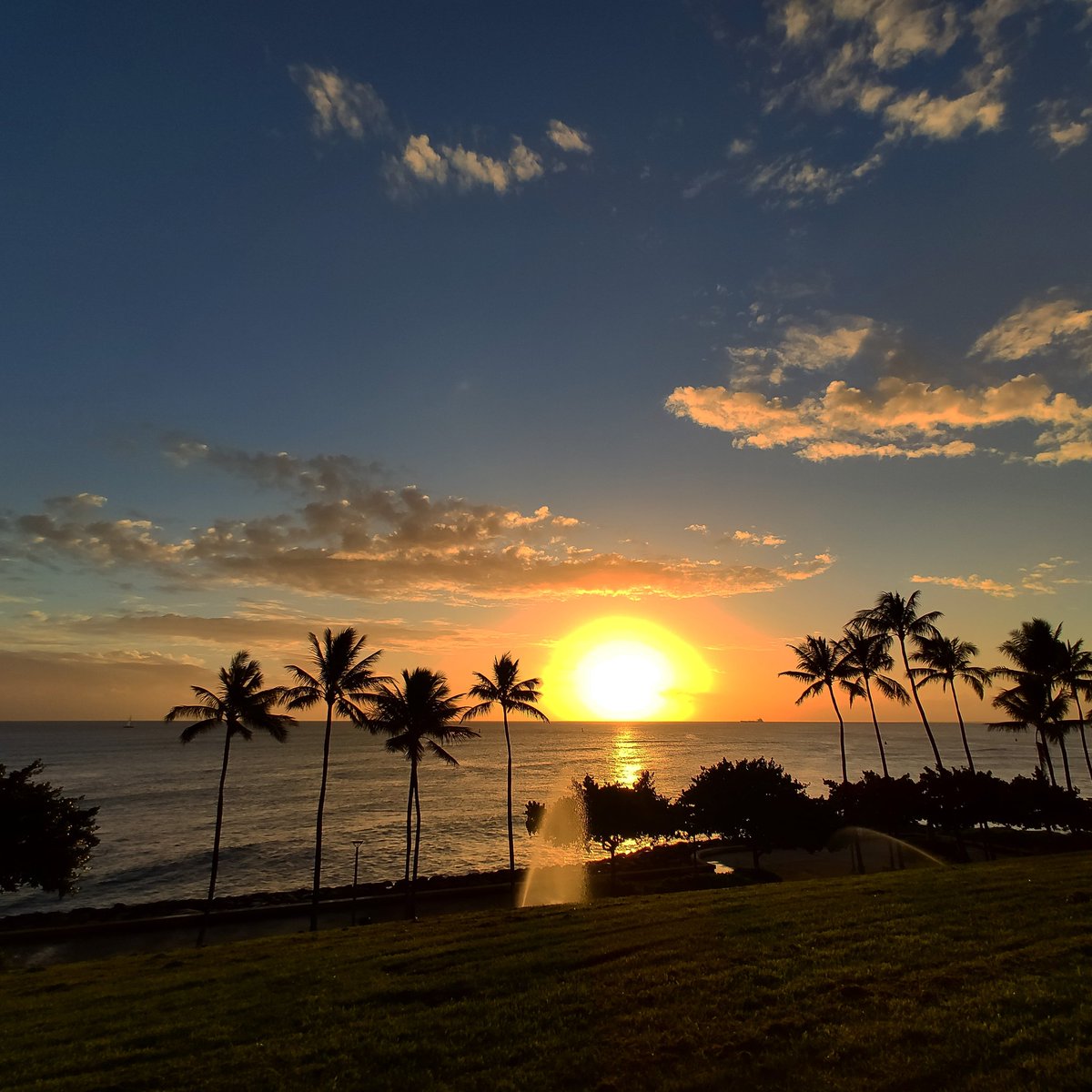 Breezy Hawaii 最新のハワイ情報 ニュース 写真をアップ ハワイのサンセット 隠れた穴場スポット カカアコ ウォーターフロント パーク ハワイ ハワイ旅行 ハワイ夕日