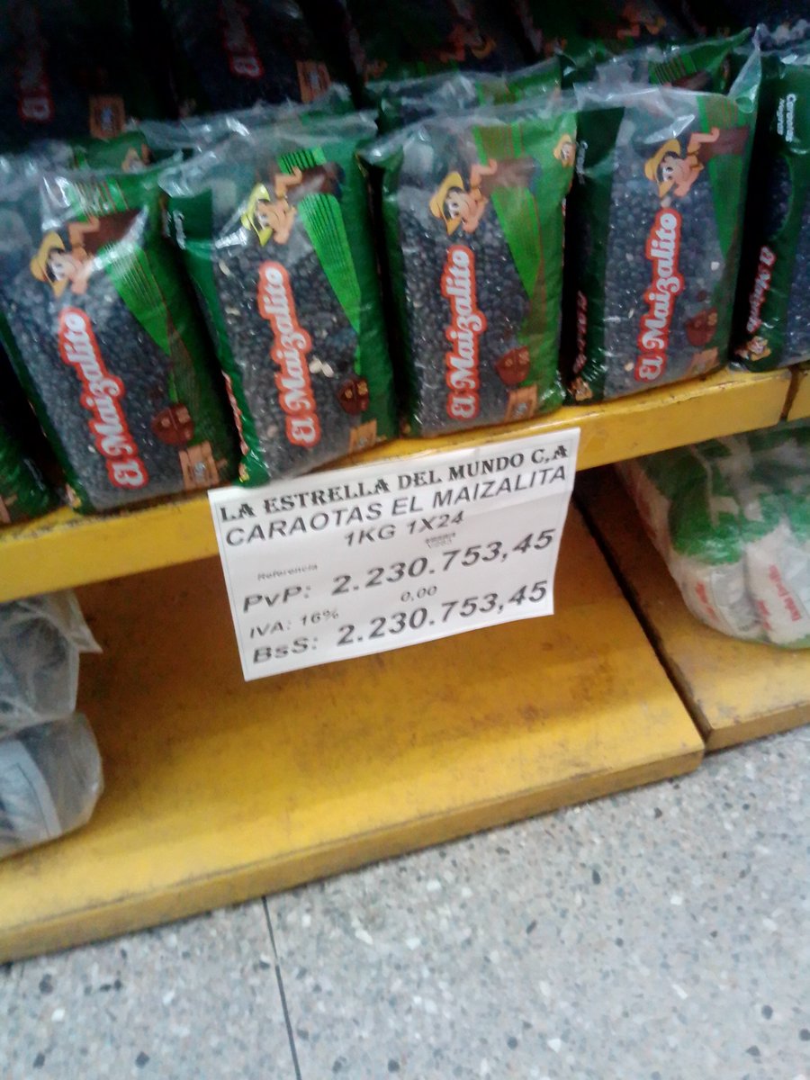 De los mismos creadores de harina a 1.030.000 nos llega caraotas 2.230.753.45 <a href="/AltoPreciosVzla/">AltoPreciosVenezuela</a> #Barquisimeto