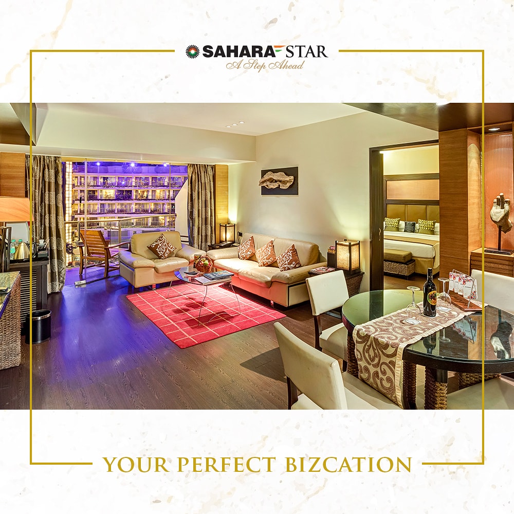 sahara_star's tweet photo. It's time to give your hectic business schedule a break with luxury bizcation at Hotel Sahara Star.

For bookings call us on 02239807444.
Or 
Visit our website :
https://t.co/47d6dgQp63

#SaharaStar #followthestar #luxuryhotels #starisback #bizcation #brunch #cocktails #prefme https://t.co/xzGezkQvUI