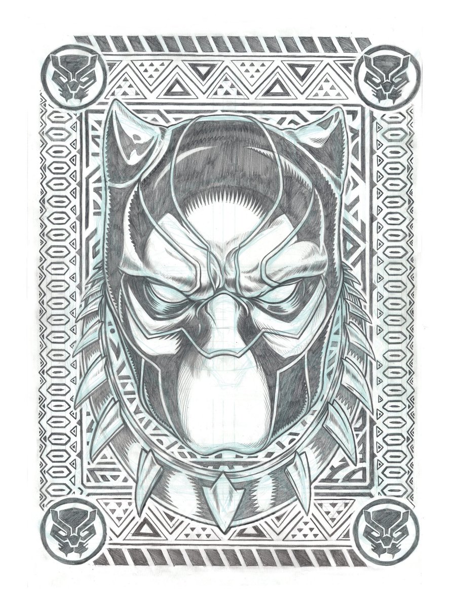 Selling this original black panther piece I did for marvel, shoot me an email or DM if interested! #marvel #marvelcomics #blackpanther #wakandaforever