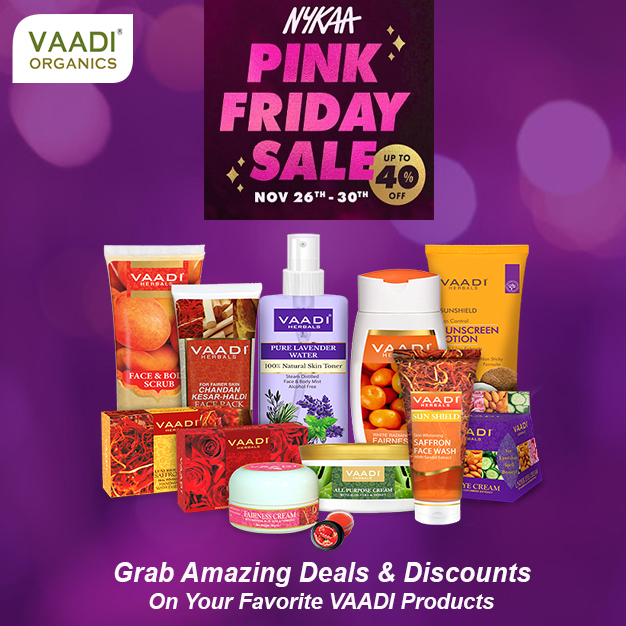 vaadiherbal's tweet photo. Head 👉 @mynykaa and grab amazing deals and discounts on your favorite VAADI products only for limited period. 
.
And Get FLAT 15% OFF on our official e-store 👉 https://t.co/etvVL43iI6 
. https://t.co/dIWPgFpFeP