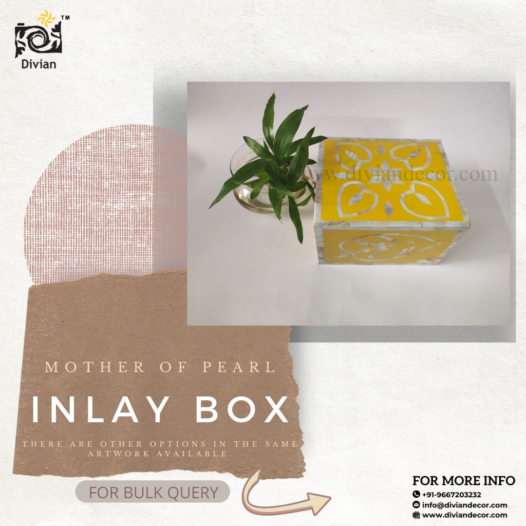 Handmade Mother of Pearl Inlay Box* * * * *
 Contact Us for Bulk Inquiries at Business WhatsApp- +919667203232
Email Us at sales@diviandecor.com, For non-working hours- diviandecor@gmail.com
#motherofpearlinlaybox #motherofpearlbox #motherofpearljewelrybox