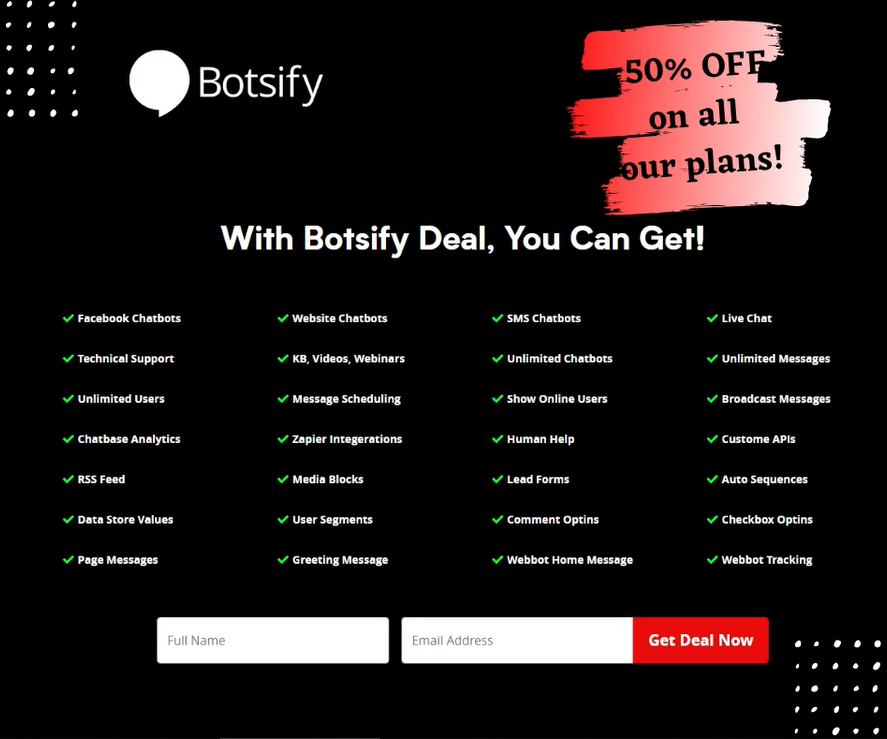 botsify_app's tweet photo. Yayyy!! It’s Black Friday🖤😍
Hurry up to hop on a BFCM offers on CHATBOT AUTOMATION🤖🔥
Get you 50% OFF on all our plans, claim it NOW: https://t.co/rlAMS6DnUQ
#bfcm #SaaS #deals #discounts #automation #AI #conversationalAI #MarketingAutomation #botsify #chatbots #botsifychat https://t.co/jcFMrkp0IC