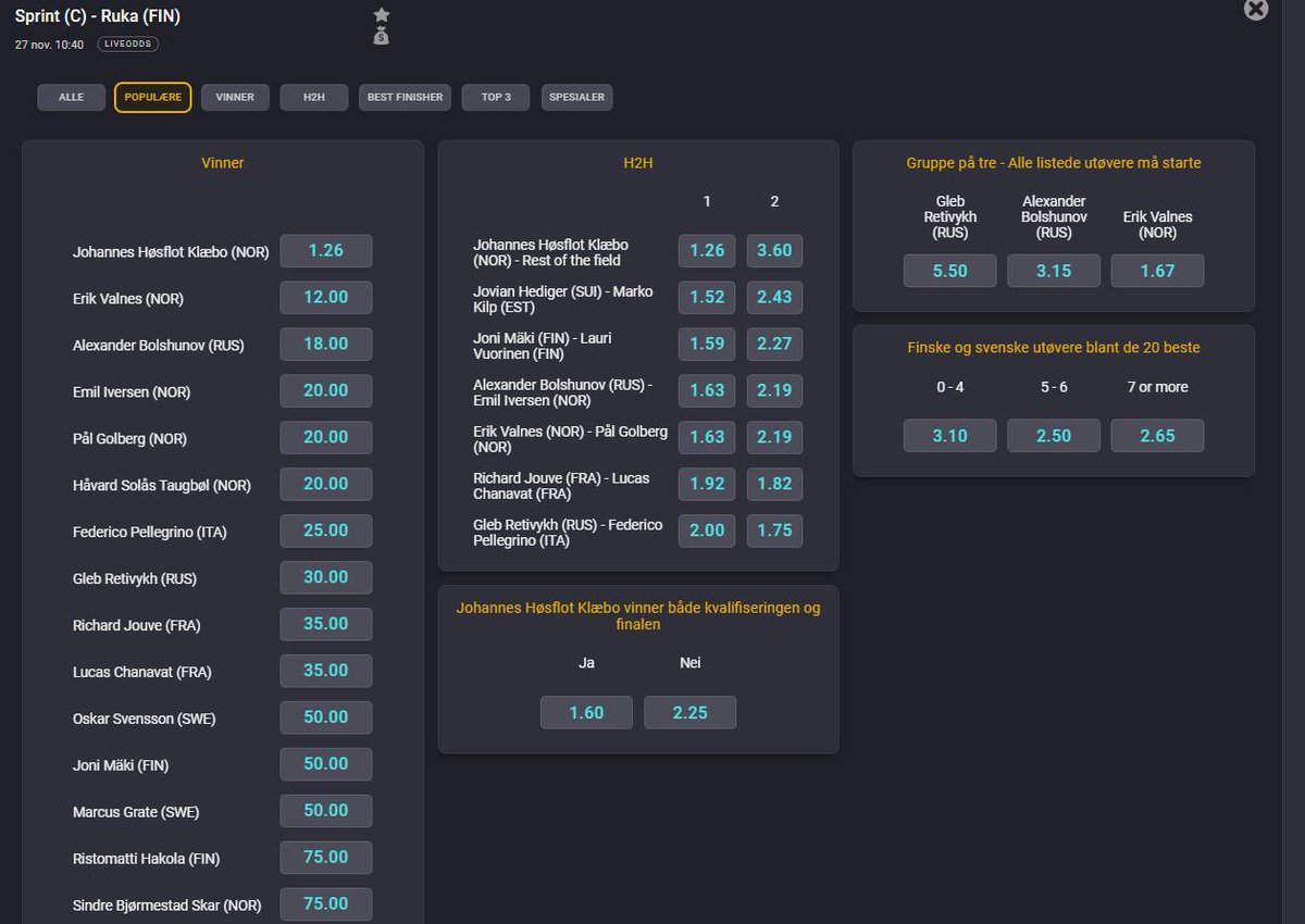 OddsFever tweet media