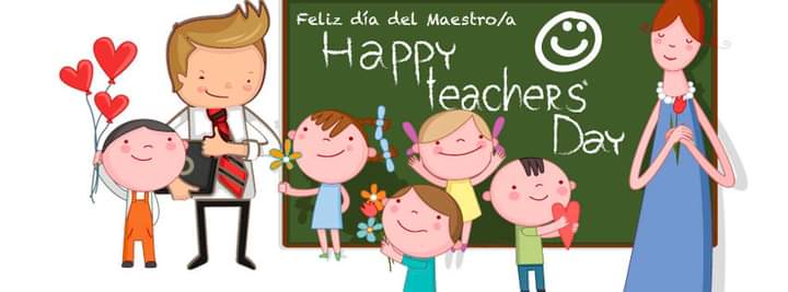Para tod@s los docentes y profesionales de la enseñanza ¡Feliz día del maestro!

#DíaDelMaestro #educación #enseñanza #extraescolares #cultura #idiomas #deporte #teacher