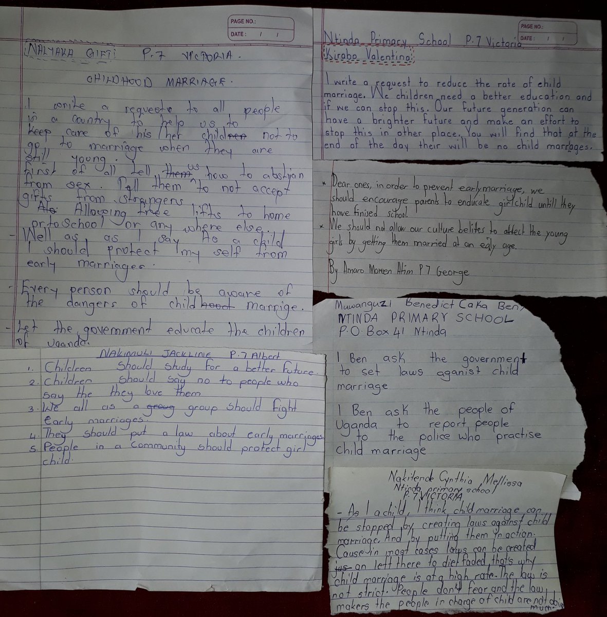 AmontoMelody's tweet photo. Children always have brilliant ideas on ways to #EndChildMarriage. A few of their views from #NtindaPrimarySchool, Uganda. #AYM2020 #CareActandEnd @ChildSolidarity @eddie_addai @derrickoduck @UNICEF_AUOffice @AUYouthProgram @maprude @ProfSarahAgbor @UNICEFUganda https://t.co/7kUvrMvIAR