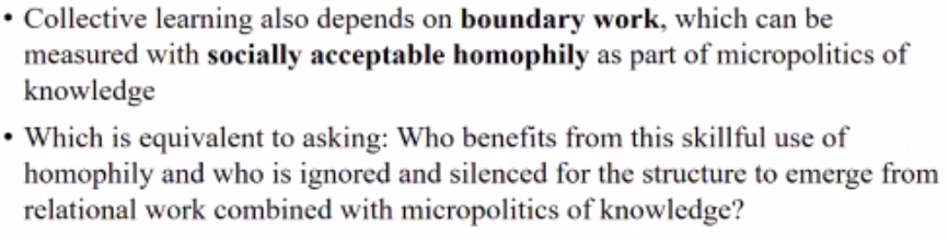 MicheleLBarnes's tweet photo. Really important questions about power and equity associated with "socially acceptable homophily" in networks. Great keynote by Emmanuel Lazega! #ASNAC2020 @ANSNA_Au https://t.co/oFSOpsJnt6