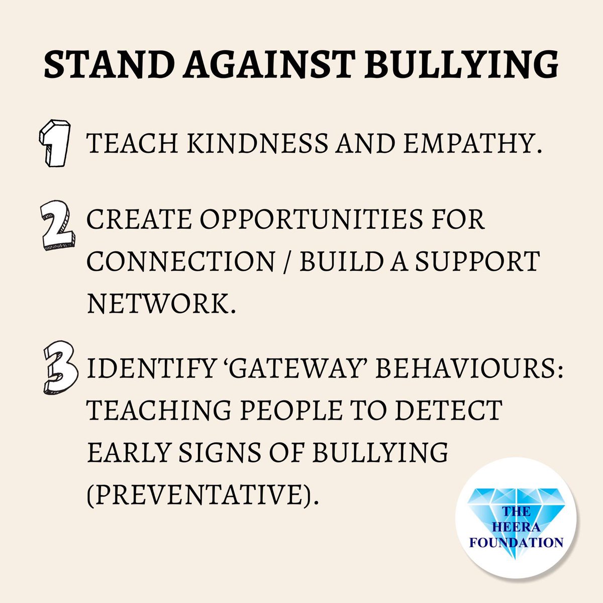 heerafoundatio's tweet photo. Stand against bullying
Change starts with us! π
In a world where you can be anything, be kind. We rise by lifting others. Reach out and speak out.
#antibullying #racism #equality #kindness #bullyinghelp #stopbullying https://t.co/zCafZFOZCJ