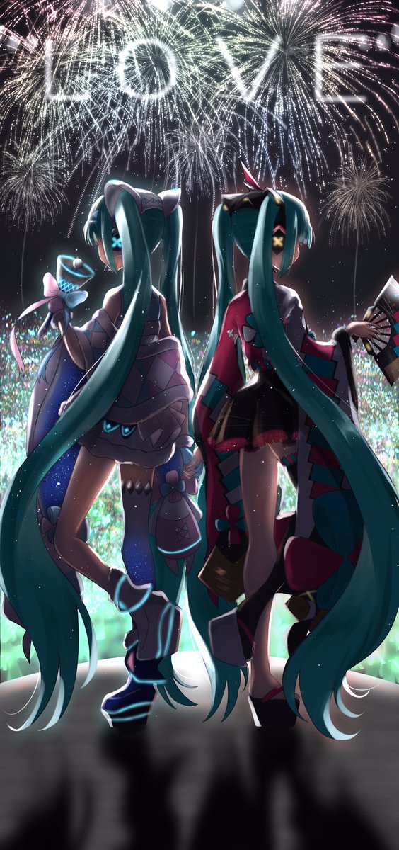 初音ミク 「マジカルミライ2020?❄
?「ねぇミクちゃん!今年もマジカルミライに来てくれた」|ゐ透のイラスト