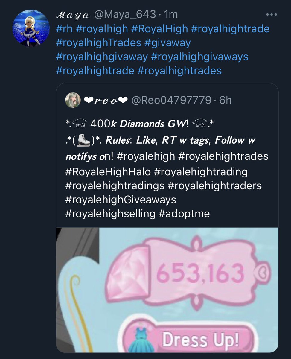 Maya_643's tweet photo. @Reo04797779 Omg! That’s so many diamonds lol! I hope I win because I want to get a mermaid halo 2020 and these diamonds would really help me out. I know a lot of people are going to enter and I’m probably not going to win, but it’s worth a shot and it would be an amazing Christmas present! https://t.co/gUr4yRKxjJ