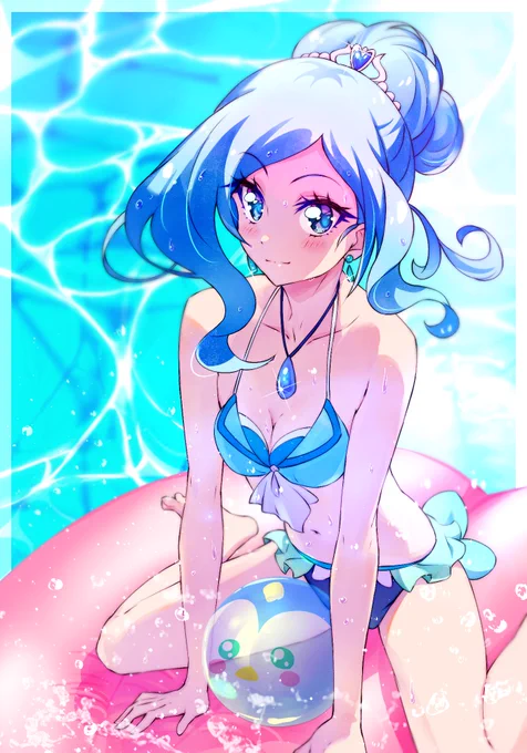 トロプリ…ちなみにコレはトロピカルな感じで描いた過去絵?️
#precure 
