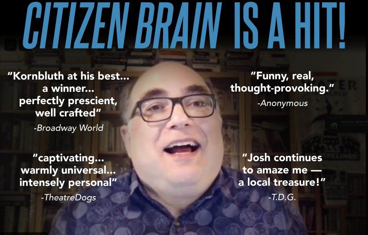 ShotgunPlayers's tweet photo. Are you looking for something stimulating to watch as you recover from your food coma? Our hit show 'Citizen Brain' is available through Sunday, 11/29!
https://t.co/kSaq3SaHOU
#artinthetimeofcorona #shotgunplayers #ashbystage #citizenbrain #empathyrevolution #joshkornbluth https://t.co/hiKbtvmFAo