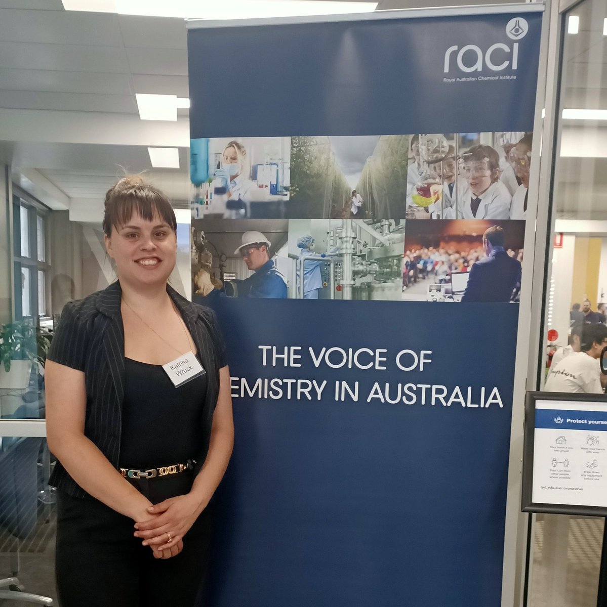 KatrinaWruck's tweet photo. 🙌 Wish me luck you mob! ⚫🟡🔴 I'm very excited to be presenting (some) of my PhD research on Industrial Zeolite Synthesis at the QLD Annual Chemistry Symposium. Thanks @RACIQld for having me! @CarumbaQUT @QUTmaterials @QUTSciEng @IndigenousXLtd @iwimra @ATSE_au https://t.co/dfSAh4IMyz