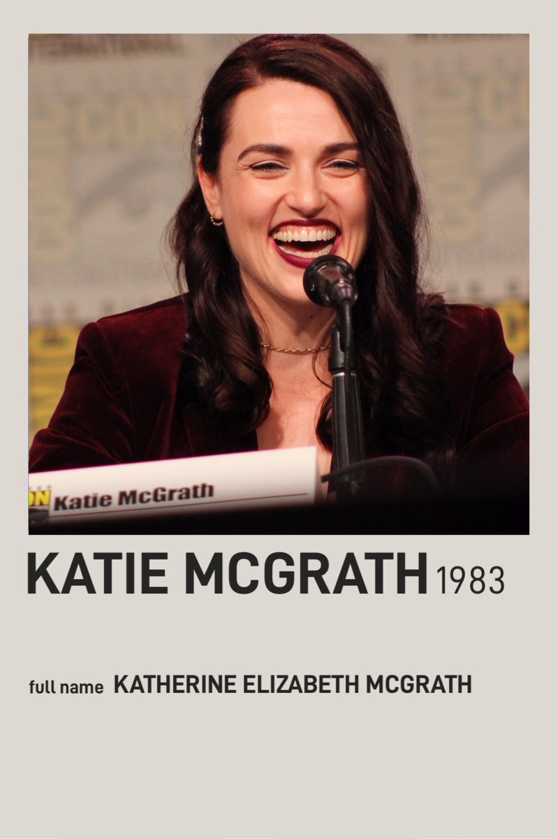 Katie McGrath’s tv shows and movies as minimalist posters