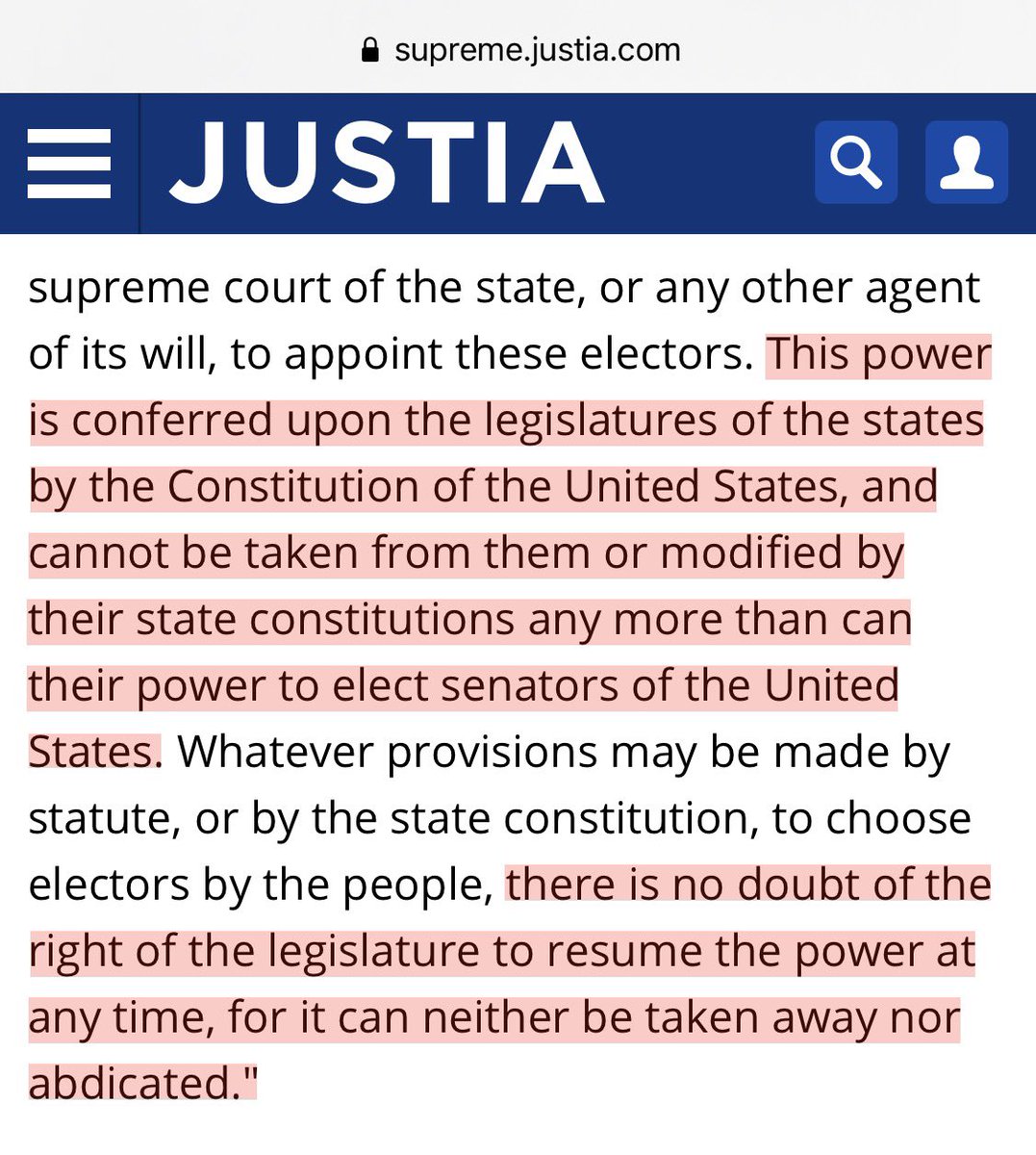 SCOTUS in McPherson held that the power to appoint electors belonged exclusively to state legislatures, and they can exercise it whenever they see fit – even after an electionHere, e.g., they favorably quote a report from the 43rd Congress compiling the history of electors:  https://twitter.com/RahaSwagata/status/1332120025000394753