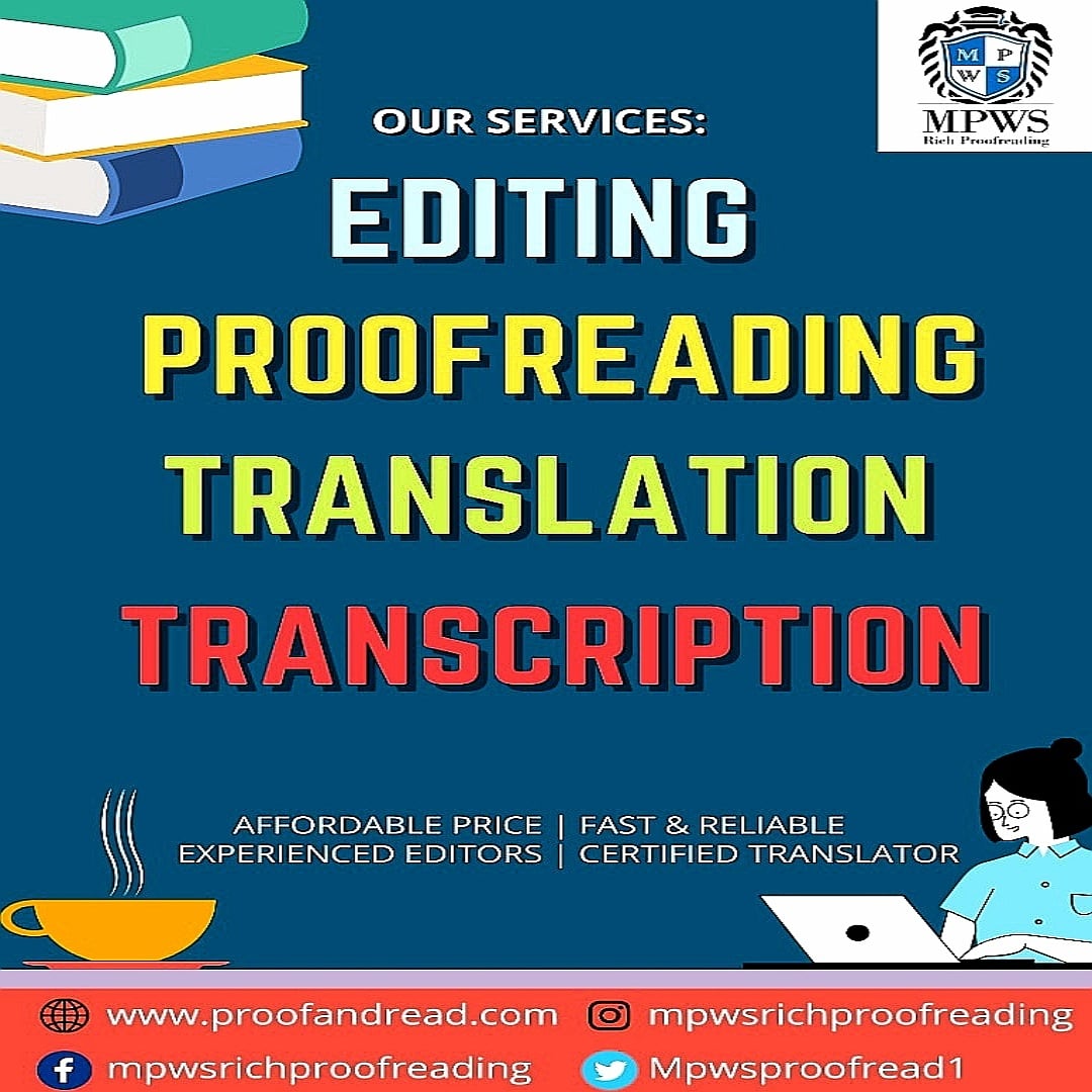 MPWSproofread1's tweet photo. Kami di MPWS Rich Proofreading menawarkan perkhidmatan servis penyuntingan, baca pruf, transkripsi dan terjemahan untuk tesis, journal, artikel dan dokumen lain.

Untuk mendapatkan sebutharga

Boleh layari laman web kami di

https://t.co/gv4MVZcEnJ https://t.co/h3fFvCVNLv