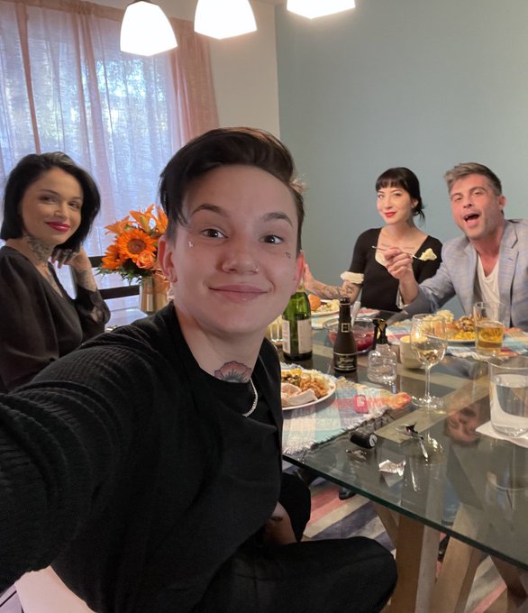 Hello! We’re having dinner together ? AND a sale on our new movie at https://t.co/kXiaVPiNx6 We ?? you