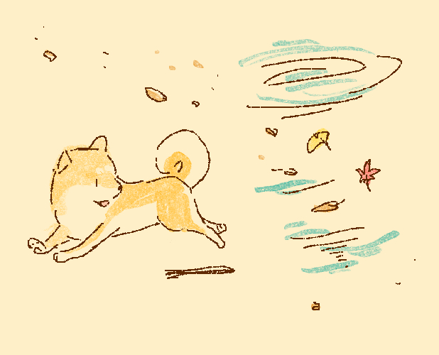 漢字 飆 つむじかぜ を柴犬で再現したイラストが可愛い件 Togetter 漢字 飆 つむじかぜ を柴犬で再現したイラストが可愛い件 Togetter