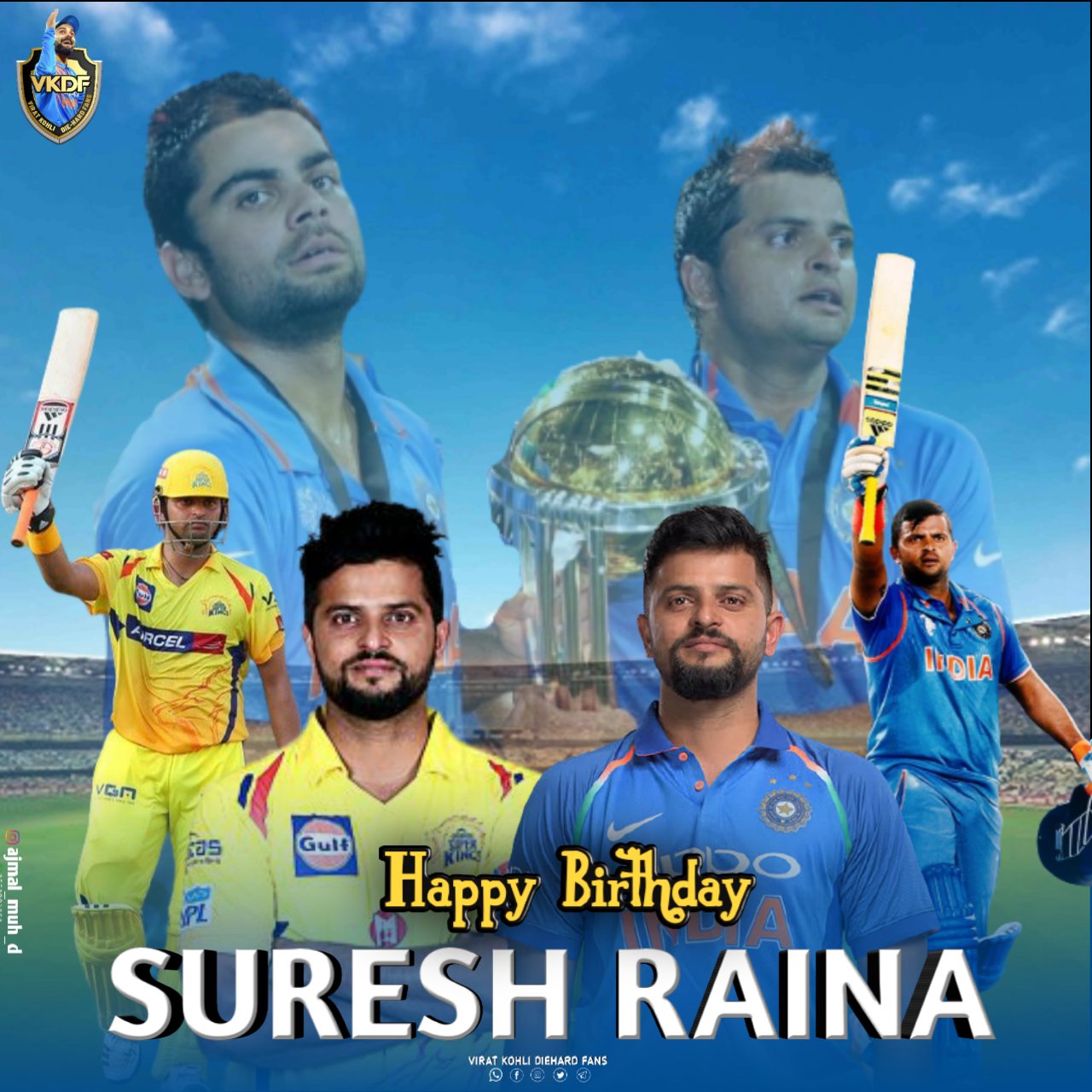 HAPPY BIRTHDAY SURESH RAINA        