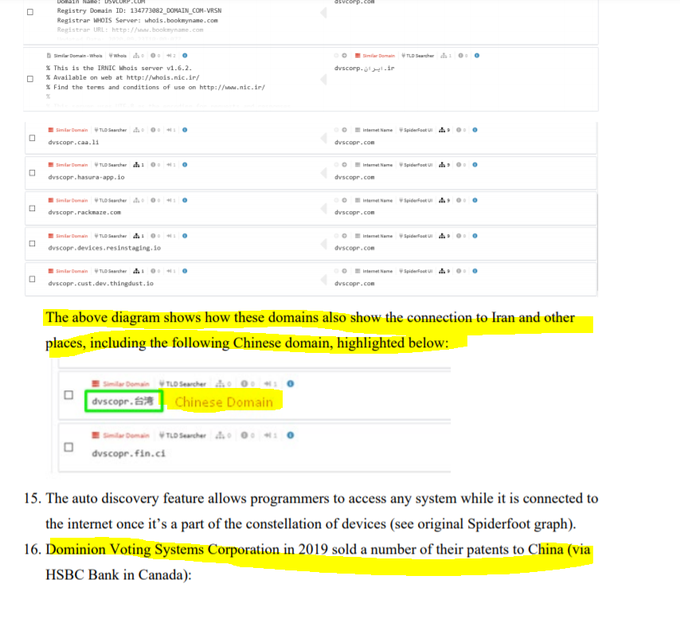 "The above diagram shows how these domains also show the connection to Iran and other places, including the following Chinese domain, highlighted below"