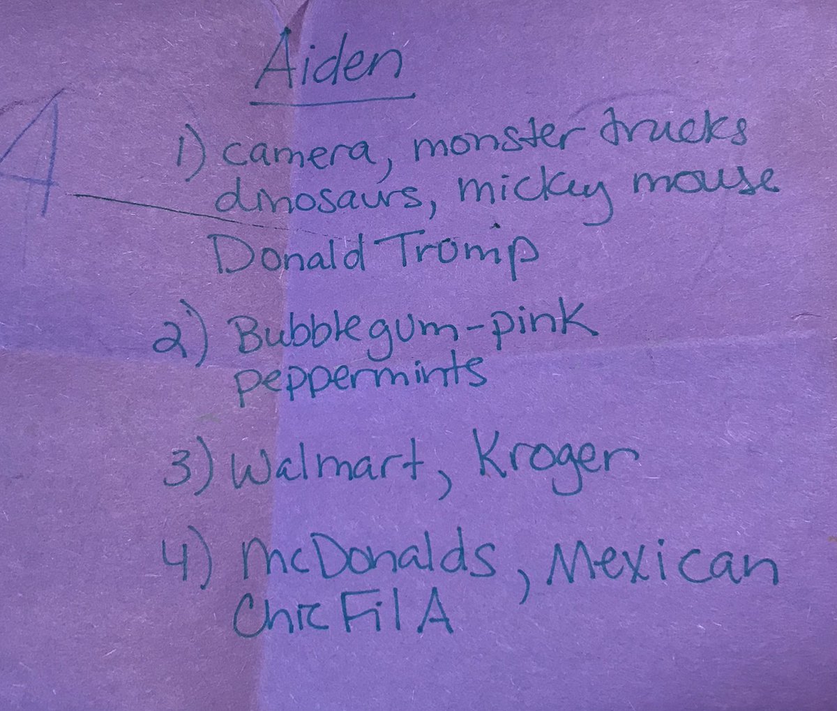 robertandstacy1's tweet photo. Hey @realDonaldTrump  my grandson has you on his Christmas list! No trolling here please! If you have something negative to say keep scrolling and keep it to yourself. https://t.co/Vv9iyB8Ueo