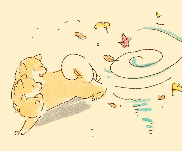 漢字 飆 つむじかぜ を柴犬で再現したイラストが可愛い件 Togetter 漢字 飆 つむじかぜ を柴犬で再現したイラストが可愛い件 Togetter