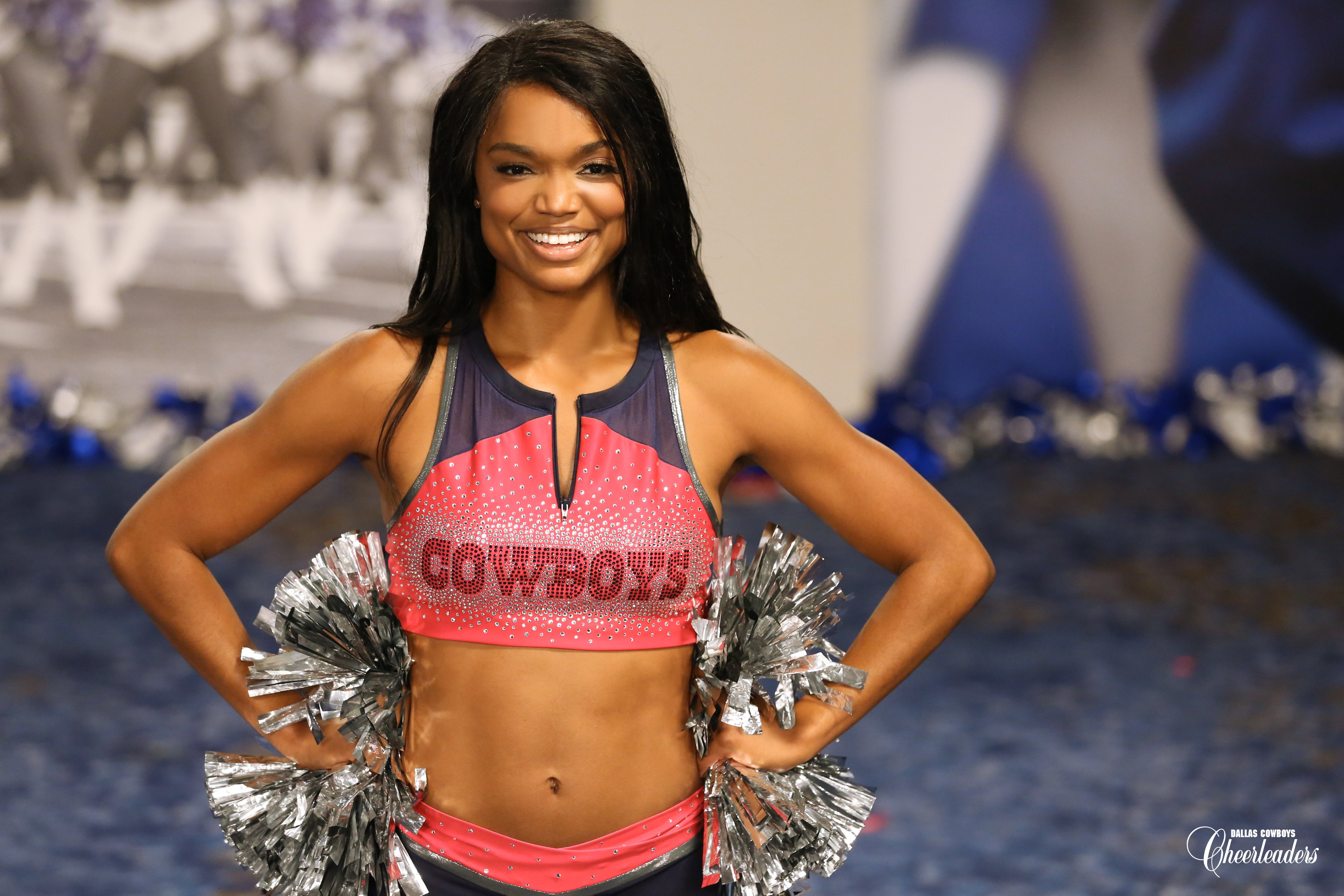 Dallas Cowboys Cheerleaders on X: A moment Training Camp candidates never  forget! Donning the rookie pink Rebel Athletic Cheer uniform for the first  time.   / X