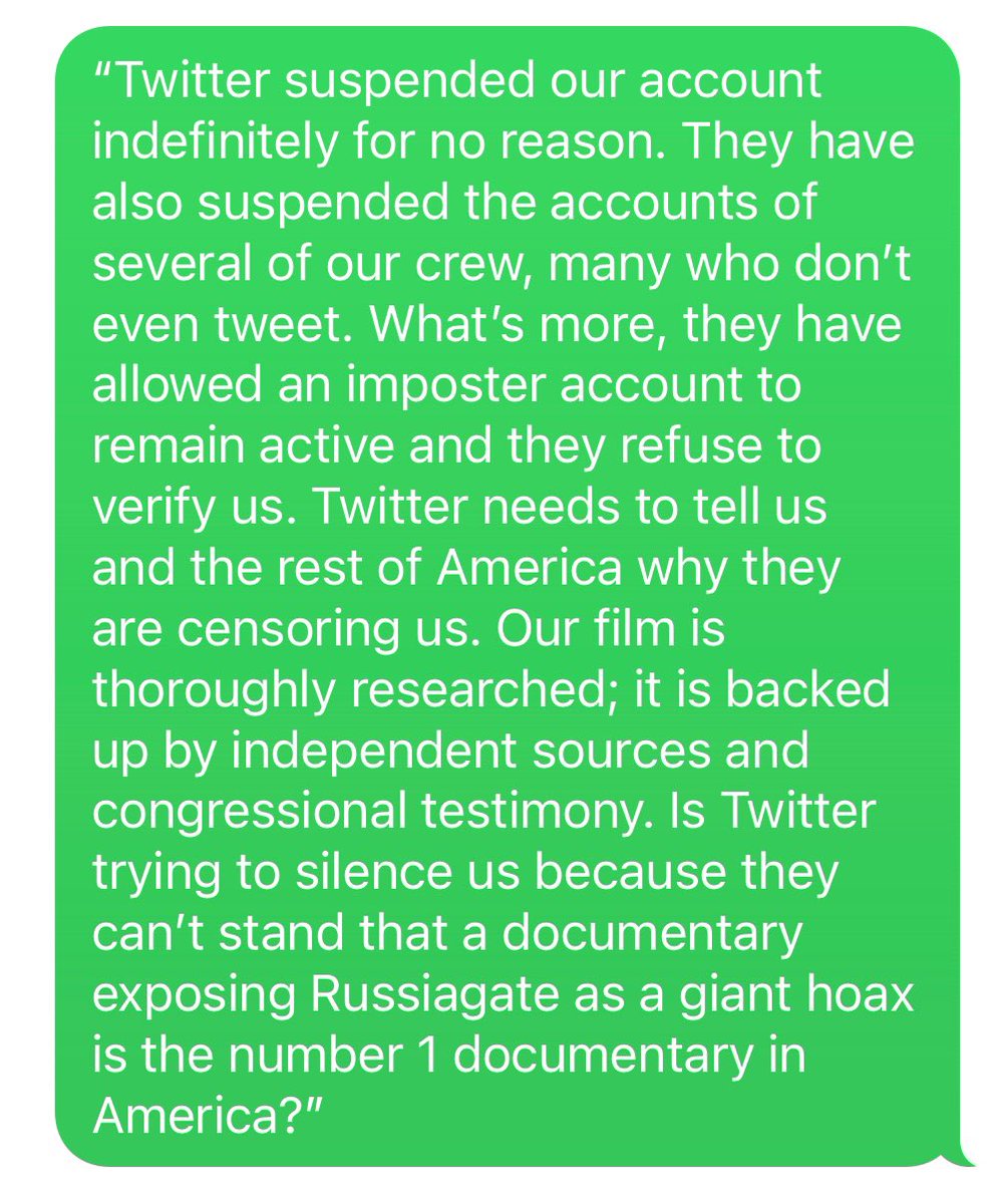 TurnKeyFilms's tweet image. A film of ours @PATPmovie was suspended from Twitter.  Attached is a statement from Amanda Milius, the director, on their suspension and the communication they received from Twitter.  Follow us for updates while they’re in Twitter jail.