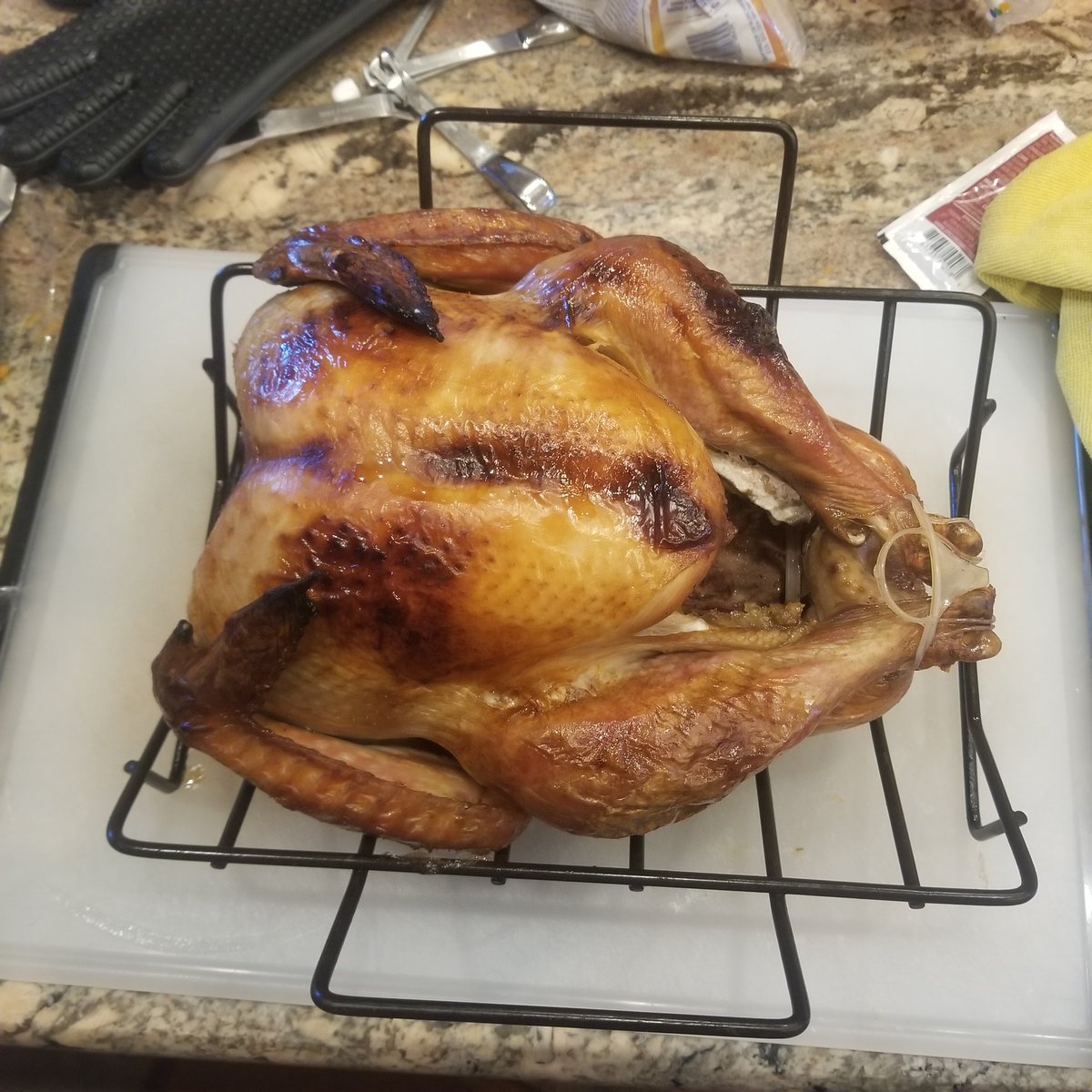 Brined, roasted and well rested. Time to carve.